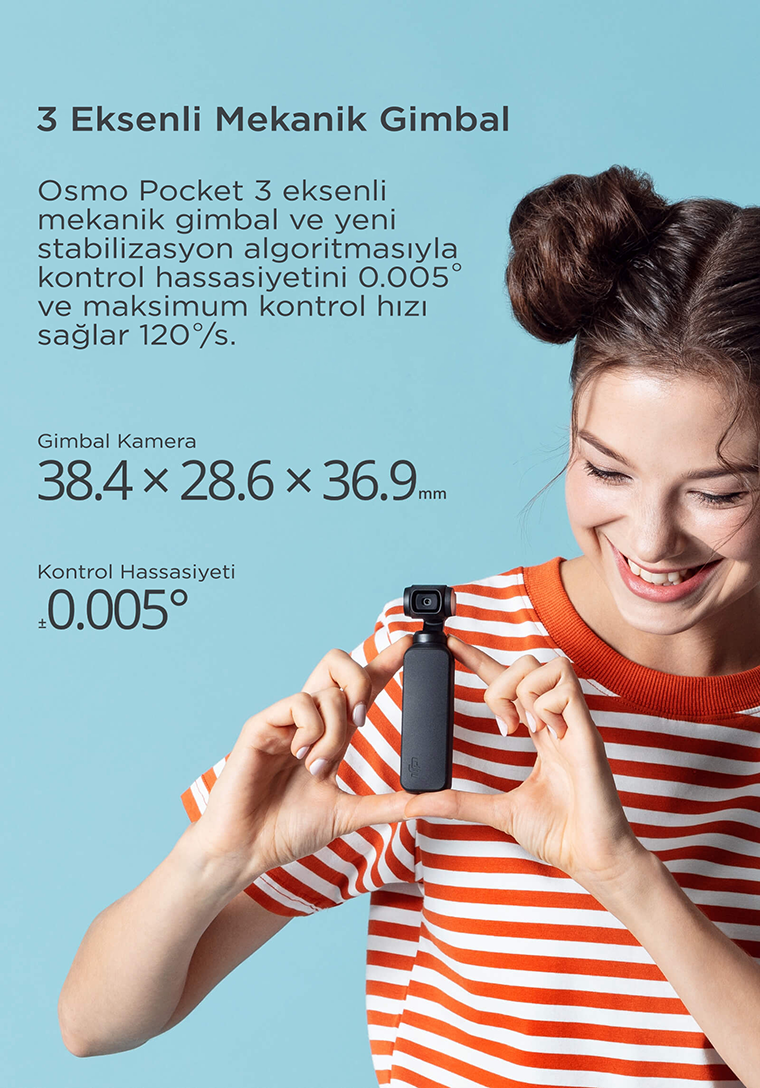 osmo pocket 3 eksenli kamera